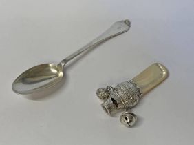 SILVER CORONATION TREFID SPOON BY LOWE & SON, CHESTER 1953,