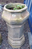 RECONSTITUTED STONE CHIMNEY,