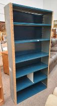 METAL STORAGE SHELF 185 CM TALL X 92 CM WIDE