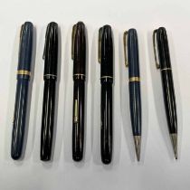 WATERMANS W-2 & W-3 SETS OF FOUNTAIN PEN & PENCIL & 2 WATERMANS IDEAL FOUNTAIN PENS