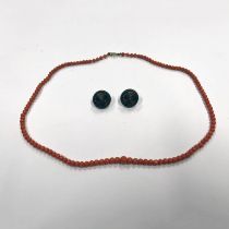 EARLY 20TH CENTURY CORAL BEAD NECKLACE - 47.