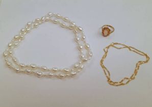9CT GOLD CHAIN NECKLACE - 1.