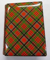 MAUCHLINE TARTANWARE PHOTOGRAPH ALBUM ,PRINCE CHARLIE TARTAN - 12.