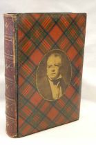 TARTAN WARE BOUND BOOK: THE SONGS OF SCOTLAND - 1871 IN ROYAL STUART COVERS.