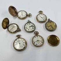 WALTHAM GOLD PLATED HALF HUNTER POCKETWATCH, MILITARY POCKETWATCH,