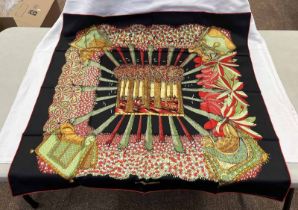 HERMES OMBRES ET LUMIERES SILK SCARF IN HERMES WALLET Condition Report: Overall in