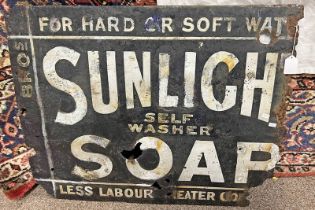 SUNLIGHT SOAP ENAMEL SIGN (AF) 63 X 77CM