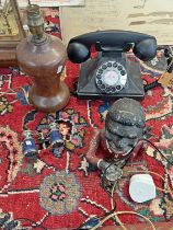 MODERN ROTARY TELEPHONE, NOVELTY MONEY BANK,