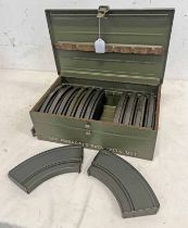 BREN MAGAZINE BOX WITH CONTENTS OF 12 BREN MAGAZINES