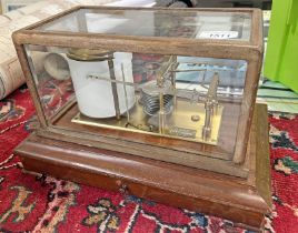 J LIZARS LTD GLAZED BAROGRAPH