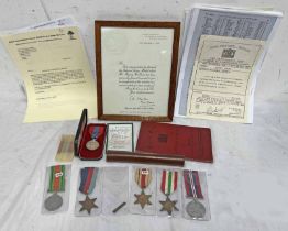 WW2 MEDAL GROUP BELONGING TO PRIVATE H HEAFORD, DUKE OF CORNWALLS LIGHT INFANTRY, LATER AIR FORCE,