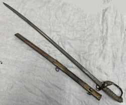 VICTORIAN 1827 PATTERN INFANTRY OFFICERS SWORD WITH 82.