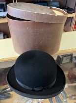 ALEX S MURRAY HATTERS ABERDEEN BOWLER HAT WITH BOX Condition Report: Measurements: