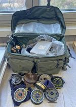 FISHING RELATED ITEMS TO INCLUDE J W YOUNG & SONS, LTD 1420 REEL,