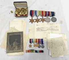 WW2 ROYAL NAVY LONG SERVICE GROUP OF FIVE MEDALS AWARDED TO M.36041 ALEX ARTHUR ALLSUP S.B.P.O.