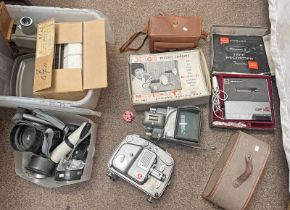 CAMERA RELATED ITEMS TO INCLUDE BOLEX 18-5 PROJECTOR,