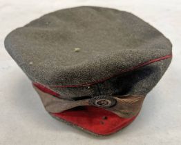 WW1 GERMAN / PRUSSIAN FIELD HAT Condition Report: Few small holes to top of cap,