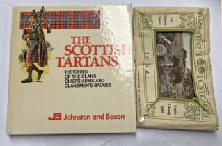 THE SCOTTISH TARTANS BY JOHNSTON AND BACON AND VALENTINES POSTCARDS OF IONA -2-