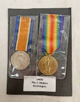 WW1 PAIR OF MEDALS TO 14659 PTE.