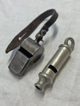 WW1 HUDSON WHISTLE MARKED 1917 AND A HUDSON WHISTLE MARKED 1914 -2-