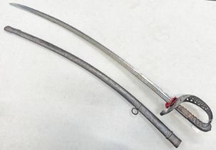 18TH / 19TH CENTURY BRITISH OFFICERS PRESENTATION SWORD / LIGHT SABRE WITH FINE BLADE AND ETCHED