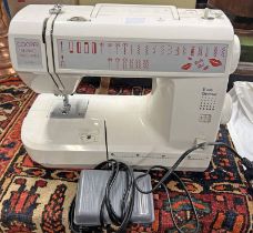 COOPER SEWING MACHINES MODEL ES(M)21 RS2000 SERIES WITH A FOOT PEDAL & COVER