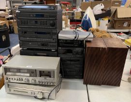 JVC KD-25 STEREOG CASSETTE DECK TOGETHER WITH T-V5L STEREO TUNER AND OTHERS