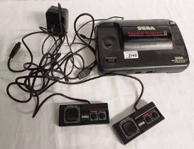 SEGA MASTER SYSTEM II GAMES CONSOLE AND CONTROLLER