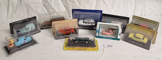 SELECTION OF DEL PRADO/ATLAS EDITIONS MODEL VEHICLES INCLUDING 1955 JAGUAR D-TYPE, 1964 RENAULT 8,