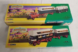 TWO CORGI MODEL VEHICLES FROM THE SHOWMANS RANGE INCLUDING 16502 - SCAMMELL HIGHWAYMAN BALLAST WITH