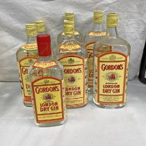 SELECTION OF GORDONS GIN OF VARIOUS VOLUMES