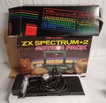 SINCLAIR ZX SPECTRUM +2 ACTION PACK MICRO COMPUTER.