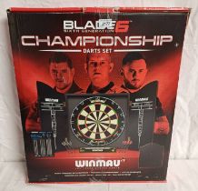 WINMAN BLADE 6 DART BOARD AND CABINET