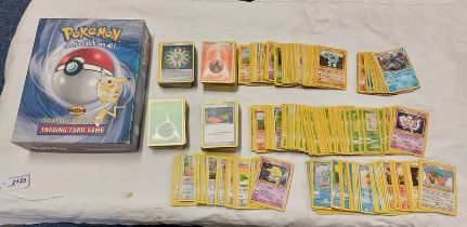 QUANTITY OF POKEMON TRADING CARDS TOGETHER WITH POSTERS, BOOKLETS,