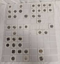 40 X SCOTTISH COMMUNION TOKENS TO INCLUDE PETERHEAD, CLUNY 1775, CRIMOND 1763, DAVIOT 1749,