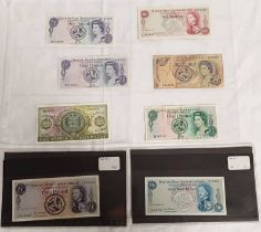 8 X ISLE OF MAN BANKNOTES TO INCLUDE FIFTY PENCE,