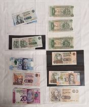 27 X CLYDESDALE BANK BANKNOTES TO INCLUDE 2005, 2006, 2 X 2009, 3 X 2015 AND 2019 £20 NOTES,