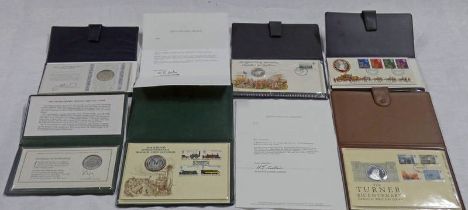 6 X 1970'S COIN COVERS TO INCLUDE 1975 TURNER BICENTENARY, 1975 RAILWAY SESQUICENTENNIAL,