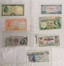 11 X IRISH BANKNOTES TO INCLUDE 2000 BANK OF IRELAND £5, 1968 CENTRAL BANK OF IRELAND TEN SHILLINGS,