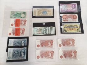 SELECTION OF VARIOUS UK BANKNOTES TO INCLUDE 1964 ROYAL BANK OF SCOTLAND ONE POUND,