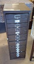 METAL MULTI DRAWER FILING CABINET.