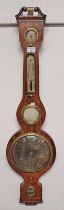 EARLY 20TH CENTURY ROSEWOOD BAROMETER LABELLED ABBEY,