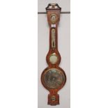 EARLY 20TH CENTURY ROSEWOOD BAROMETER LABELLED ABBEY,