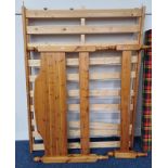 PINE BED FRAME TOTAL WIDTH 148 CM