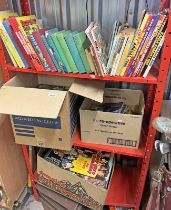 SELECTION OF CHILDREN'S BOOKS & ANNUALS OVER 1 SHELVING UNIT