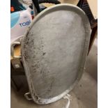 LARGE METAL GRILL PLATE WITH HANDLES