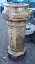 RECONSTITUTED STONE CHIMNEY 93CM TALL