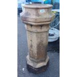 RECONSTITUTED STONE CHIMNEY 93CM TALL