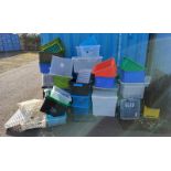 LARGE SELECTION OF PLASTIC BOXES