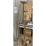 3 METAL STANDARD LAMPS